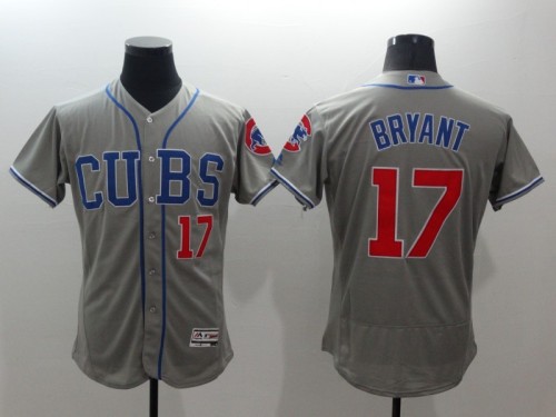 22 Men's Chicago Cubs Bryant grey 17 MLB Jersey