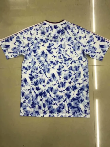 Adult MUN Humanrace version blue retro soccer jersey football shirt