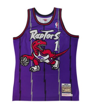 20/21 New Men Toronto Raptors McGRADY 1 purple basketball jersey shirt