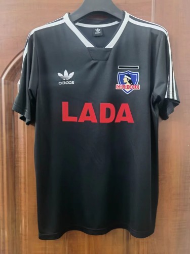 Retro 1991 Colo-Colo black soccer jersey