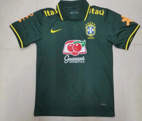 22/23 Adult Thai version Brazil green polo club soccer jersey football shirt