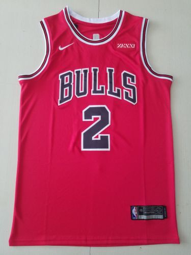 20/21 New Men Chicago Bulls Ball 2 red basketball jersey shirt