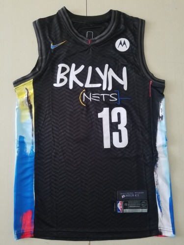 20/21 New Men Brooklyn Nets Harden 13 city edition black basketball jersey shirt