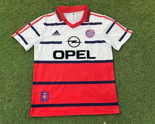 Retro 98-00 Bayern away red soccer jersey football shirt