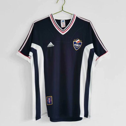 Retro 1998 Yugoslavia home black soccer jersey football shirt