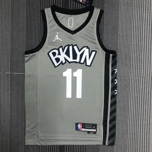 The 75th anniversary Brooklyn Nets Air Jordan IRVING 11 gray basketball jersey