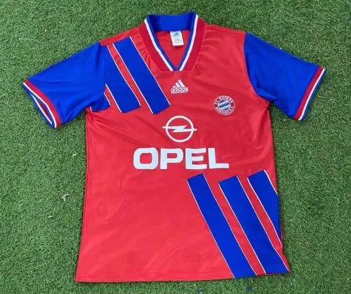Retro 93-95 Bayern home red soccer jersey football shirt