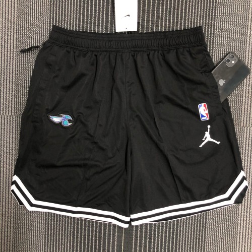 22 Charlotte Hornets black basketball shorts