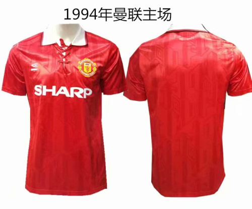 1994 Adult Thai version MUN Manchester home retro soccer jersey football shirt