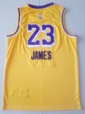 21/22 New Men Los Angeles Lakers  James 23 yellow basketball jersey