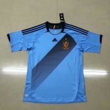 12 Adult Spain away blue retro soccer jersey football shirt