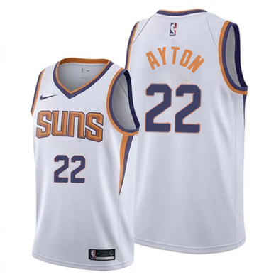 20/21 New Men Phoenix Suns Ayton 22 white basketball jersey