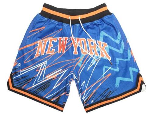 20/21 New Men Knicks lightning edition blue basketball shorts