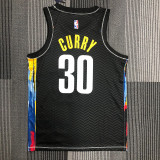 22 Brooklyn Nets City version Curry 30 black basketball jersey