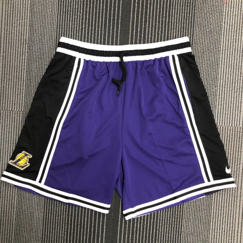 2022 Los Angeles lakers purple basketball shorts