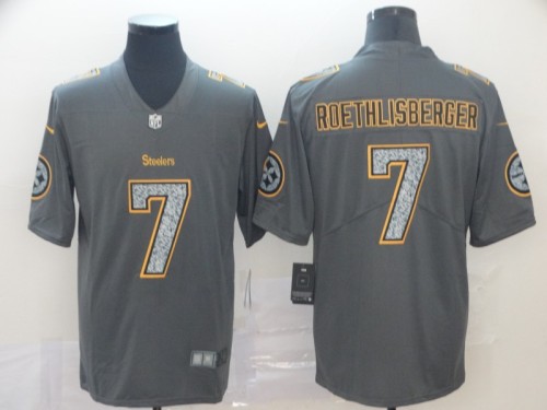 20/21 New Men Steelers Roethlisberger 7 gray NFL jersey