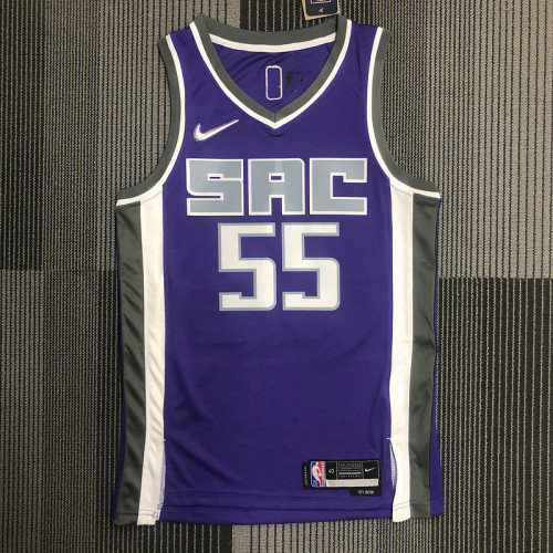 The 75th anniversary Sacramento Kings Purple 55 Williams basketball jersey