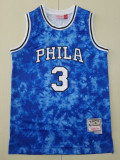 20/21 New Men Philadelphia 76ers Iversen 3 blue constellation basketball jersey