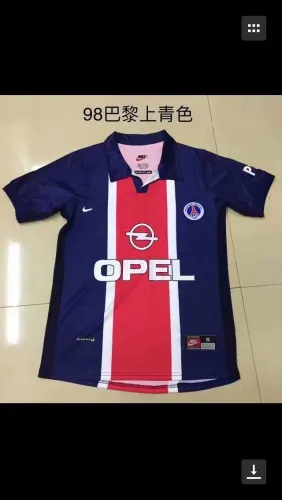 Retro Adult Thai version 1998 Paris blue red soccer jersey football shirt