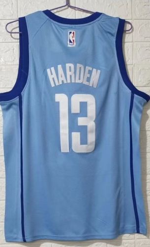 20/21 New Men Seattle Houston Rockets Harden 13 blue basketball jersey