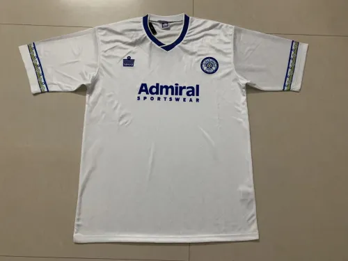 Retro 92-93 Leeds United home white socer jersey