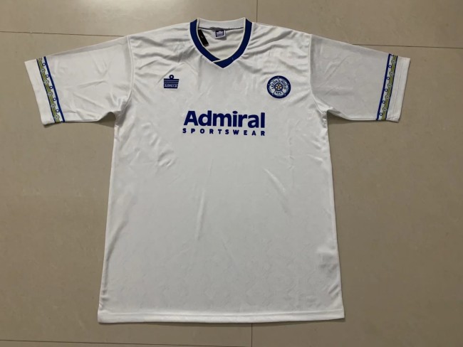 Retro 92-93 Leeds United home white socer jersey
