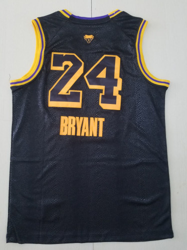 20/21 New Men Los Angeles Lakers  Bryant 24 8 black basketball jersey