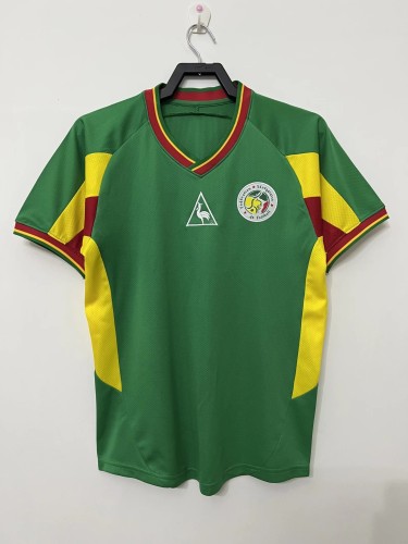 Retro 2002 Senegal away green soccer jersey