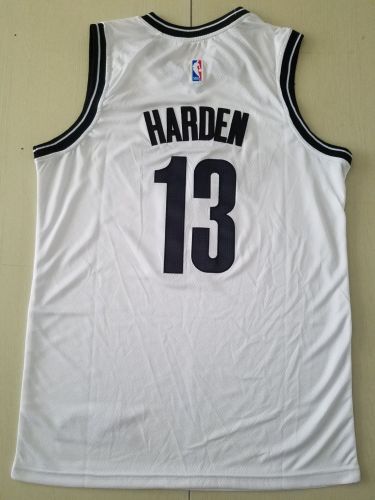 20/21 New Men Brooklyn Nets Harden 13 white basketball jersey shirt