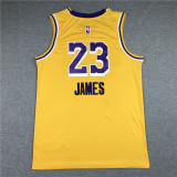 20/21 New Men Los Angeles Lakers Bryant 23 yellow basketball jersey
