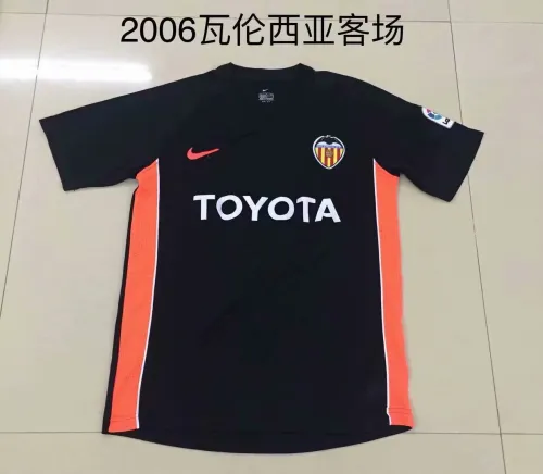 Retro  Adult Thai version 2006 Valencia away soccer jersey football shirt