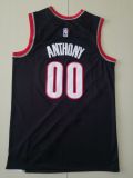 20/21 New Men Portland Trail Blazers Anthony 00 black basketball jersey