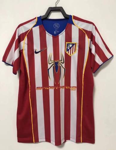 04-05 season Retro Atletico spiderman soccer jersey football shirt