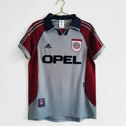 Retro 98-99 Bayern away gray soccer jersey football shirt