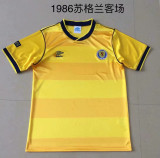 Retro Adult Thai version 1986 Scottish away soccer jersey football shirt