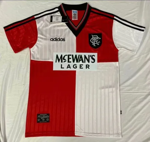 Adult Thai version Glasgow red retro soccer jersey football shirt