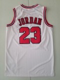 Men Chicago Bulls Jordan 23 white retro basketball jersey shirt
