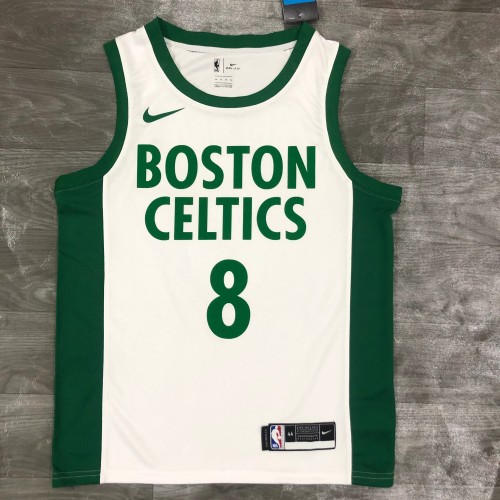 20/21 New Men Celtics Walker 8 white city version basketball jersey