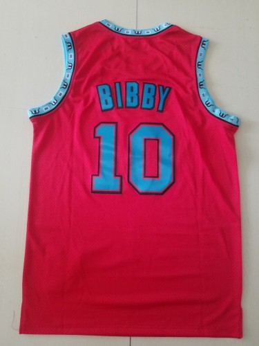 20/21 New Men Memphis Grizzlies Bibby 10 red basketball jersey