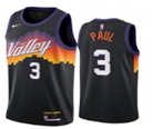 20/21 New Men Phoenix Suns Paul 3 black basketball jersey
