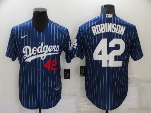 22 Men's Los Angeles Dodgers Robinson 42 blue MLB Jersey
