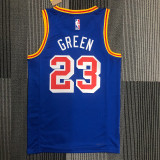 The 75th anniversary Golden State Warriors 23 Green retro basketball jersey