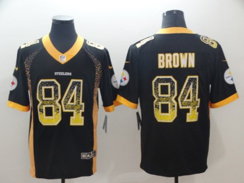 20/21 New Men Steelers Brown 84 black NFL jersey