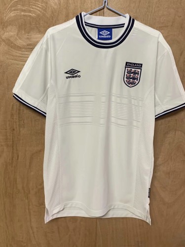 Retro 2000 England white soccer jersey football shirt