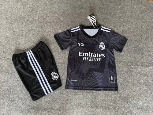 22/23 New Children real madrid black soccer kits football uniforms