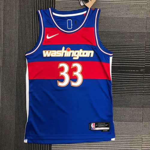 22 New Men Washington Wizards City version Kyle Kuzma 33 basketball jersey