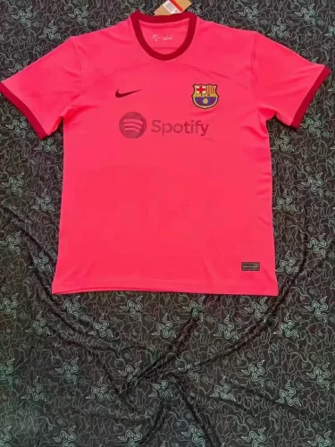 23/24 fan version Adult Barcelona pink soccer jersey football shirt