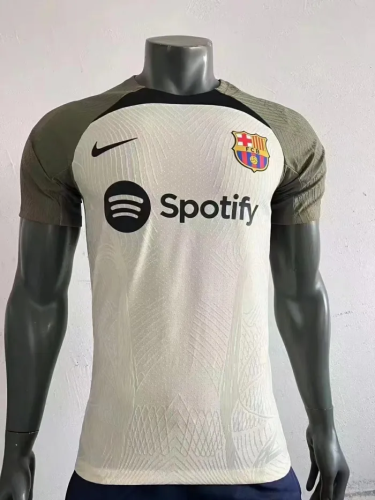 23/24 top  player version   Barcelona   beigetraining suit