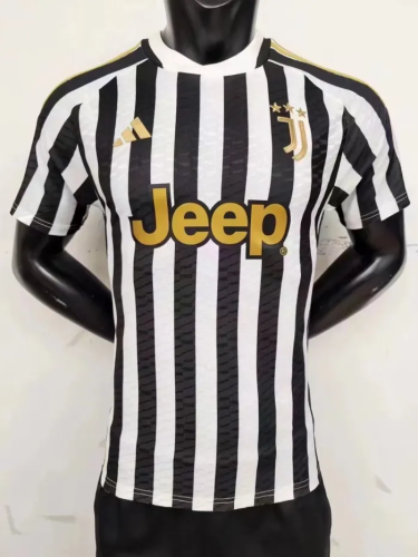 23/24    player version Juventus black   soccer jersey football shirt
