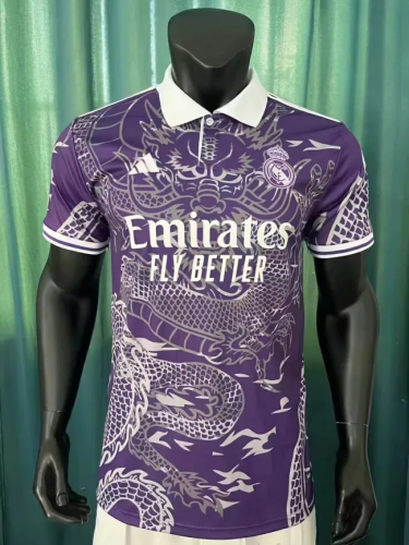 23/24   player version   Real Madrid  Dragon  pattern  purple